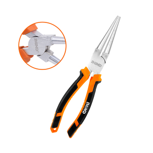 Pince à bec rond multifonctionnelle SHIND 94021 160 mm/6 pouces, outils à main portables en acier au carbone pour le sertissage de fils, le serrage de écrous - Product Image 5