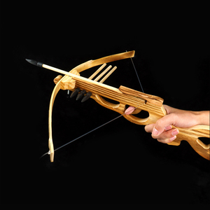 Unisex balestra giocattolo <span class=keywords><strong>in</strong></span> <span class=keywords><strong>legno</strong></span> fatto a mano per bambini punte morbide per giochi classici all'aperto per principianti uso Indoor - Product Image 3