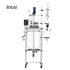 Vakum pompası ceketli paslanmaz çelik <span class=keywords><strong>Tank</strong></span> 5L 10L 20L 50L 100L 200L cam kimyasal reaktör - Product Image 2