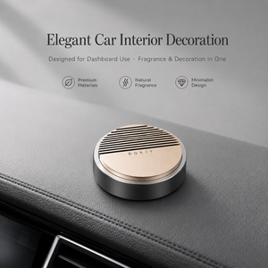 Minimalistische auto dashboard ornament van aluminiumlegering, luxe metalen autoluchtverfrisser, premium interieurdecoratie met 3M kleefmiddel - Product Image 1