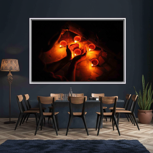 Decoración de pared en lienzo impreso: arte místico de la adivina, lienzo con marco blanco - Product Image 3