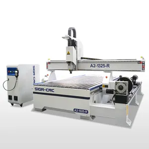 Bord Cnc Router Machine 4 Assen Houtbewerking Cnc Router Snijmachine Met Roterend Apparaat