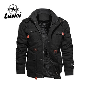 <b>Winter</b> Casual Windbreaker Hombre Male Coats <b>Men</b> Slim <b>Thick</b> Pilot Utility Male Jaket Cotton Plus Size <b>Jackets</b> - Product Image 3