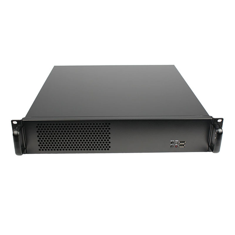 Stainless Steel 450mm Short Depth 2U ATX Server Case with Full PCI