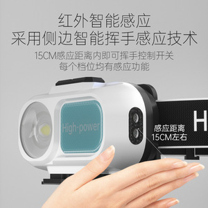 Linterna Frontal T-101 Recargable de 1200mAh con Luz LED Blanca para Pesca, Emergencias y Trabajo al Aire Libre - Product Image 3