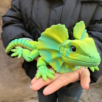 Modelo de Lagarto de Plástico PLA Suave para Simulación de Impresión 3D, Juguete Flexible y Articulado, Nuevo, Hecho a Mano, Artesanía Creativa, Maternidad