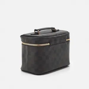 Sac cosmétique pour femmes Sacs de maquillage à fermeture éclair Grande capacité Sac de maquillage à rangement simple Collection de voyage Étui organisateur