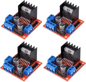 Driver de moteur L298N - Pont en H double pour moteurs pas à pas/CC, Arduino (, MEGA) dans les voitures intelligentes - Product Image 1