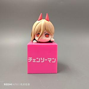<span class=keywords><strong>Figurine</strong></span> de collection mignonne Chainsaw Man Makima Power <span class=keywords><strong>Denji</strong></span> Chibi allongée, modèle de poupée en boîte - Product Image 6