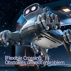 Coche de acrobacias de ocho ruedas para jóvenes, con luces y música, robot perro inteligente, juguete eléctrico HD5100 para uso en interiores con <span class=keywords><strong>control</strong></span> remoto - Product Image 3