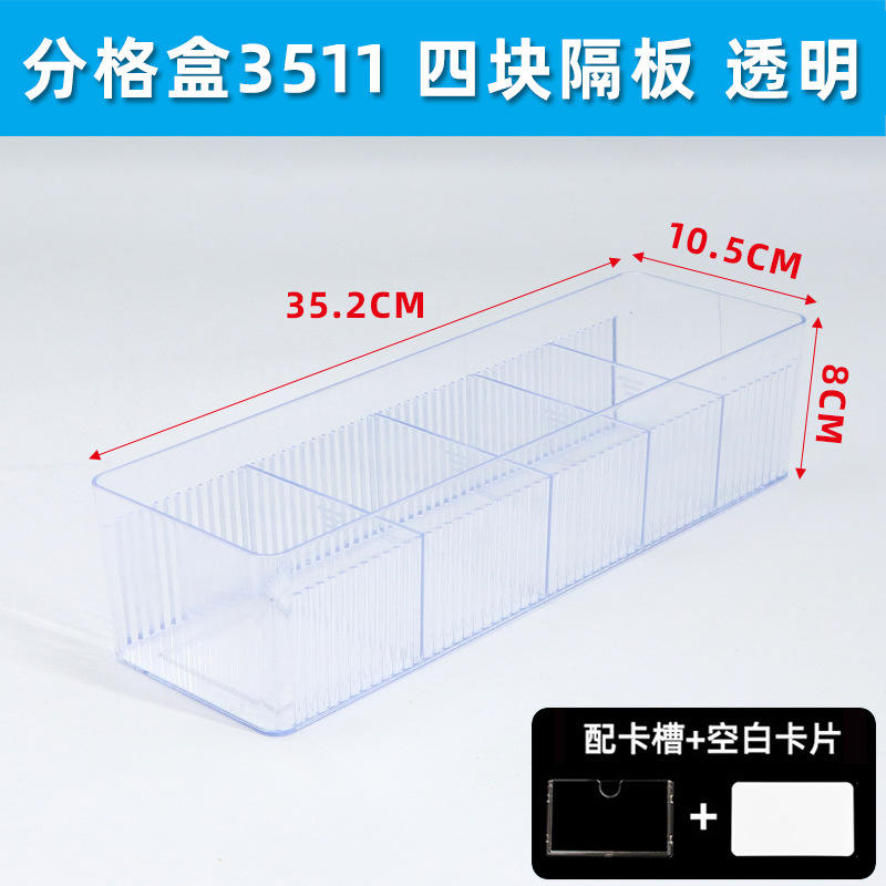 3511 Distributeur de cartes transparent avec cartes vierges et séparateur