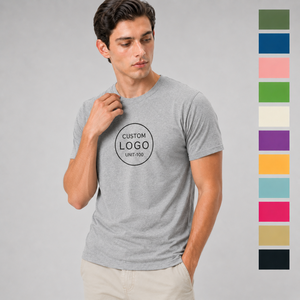 T-shirt Homme Coupe Musclée 180 GSM en Coton Peigné Filé à Anneaux, Personnalisable par Sérigraphie et Broderie, Uni, pour la Gym, Basique, Classique, Décontracté - Product Image 2