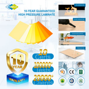 Comptoirs <span class=keywords><strong>de</strong></span> <span class=keywords><strong>cuisine</strong></span>, armoires et placards en <span class=keywords><strong>stratifié</strong></span> compact haute pression (HPL) ignifuge et imperméable Formica - Product Image 4