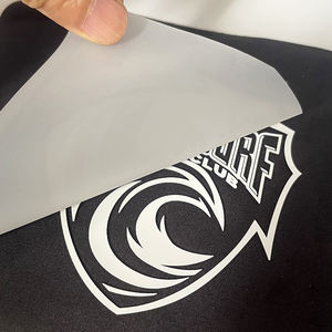 Etiquette de vêtement personnalisée Impression presse à chaud DIY Vinyle thermique Fer sur autocollant Logo 3d en relief Etiquette de transfert à chaud en caoutchouc et silicone - Product Image 3