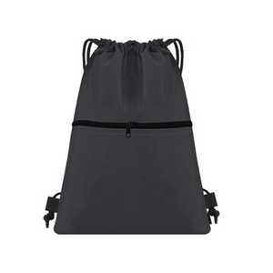 <b>Drawstring</b> Sport Travel <b>Bag</b> Backpack Swimming Basketball <b>Drawstring</b> Backpack with Zipper and Pocket - Product Image 6