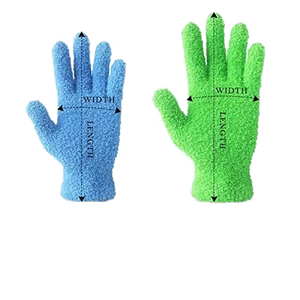 Gants de dépoussiérage en <span class=keywords><strong>microfibre</strong></span> de velours corail pour le nettoyage ménager, écologiques, doux, moyens, durables, réutilisables, super absorbants - Product Image 5
