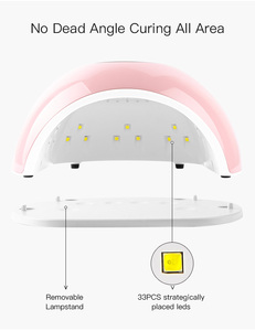 Sèche-ongles 70W Lampe à LED <span class=keywords><strong>UV</strong></span> pour vernis à ongles en gel avec <span class=keywords><strong>UV</strong></span> 33 PCS LED Lampe à ongles à séchage rapide avec minuterie Capteur intelligent - Product Image 3