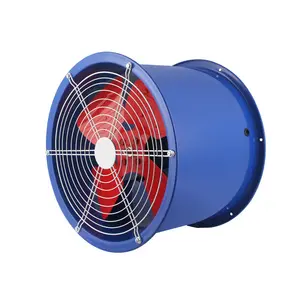 Ventilador de flujo axial 220V Taller industrial Ventilación Ventilador de escape Mine Pipeline Ventilador Extractor de bajo ruido