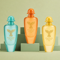 Bouteille en verre vide de 100 ml à fond épais, personnalisable, rechargeable, avec couvercle sphérique artistique irrégulier, pour pulvérisation fine – Meilleures ventes
