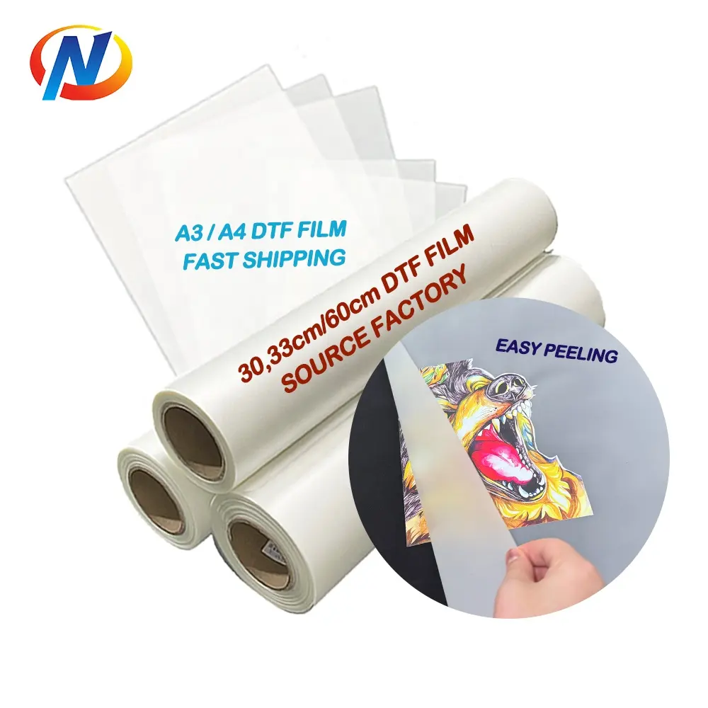 Norman A3 A4 Sheet Cold Peeling Hot Peeling Transfer Dtf Pet Film