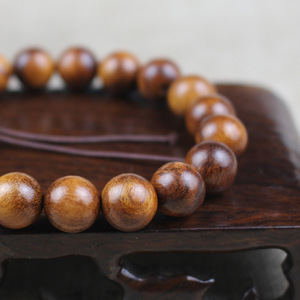Indonesian Rosewood <b>Bracelet</b> 10mm Single Strand Wooden <b>Beads</b> Unisex Jewelry Everyday Wear - Product Image 4