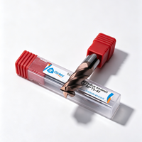 Fraise à bout arrondi en carbure monobloc à 4 cannelures R0.2 pour usinage CNC, pour l'ébavurage et la semi-finition de l'acier moulé