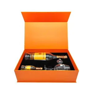 Wholesale Eco Friendly Printed Premium Glass Box Champagne Cajas Para Envios Wine Bottle Cups Coffee Mug Packaging Paper Box