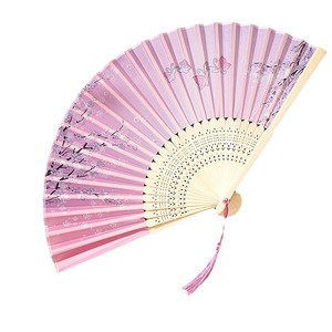 Abanico Plegable Pequeño Portátil de Verano para Niñas y Estudiantes, Estilo Hanfu Cheongsam Chino Antiguo, con Técnica de Impresión - Product Image 5