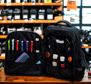 Đen Xách Tay Thợ Cắt Tóc Túi Tóc Trường Hợp Mặc Quần Áo Cho Cắt Và Chuyên Nghiệp Công Cụ Cắt Tóc Du Lịch Tổ Chức Túi <span class=keywords><strong>Tony</strong></span> Ba Lô - Product Image 4