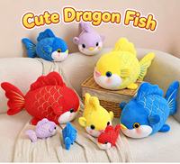 Peluche personnalisée Poisson Dragon Multicolore Taille Poisson Rouge Jouet en Peluche Vente en Gros