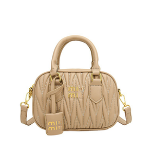 Bolso de Mano Tipo Bowling Plisado para Mujer, Bolso de Hombro Cruzado de Moda, Bolso Casual para Uso Diario - Product Image 4