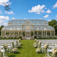 BLVE Orangerie, Serre, Véranda, Jardin d'hiver en fer forgé et acier galvanisé pour mariages en extérieur