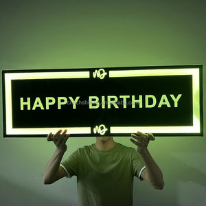 RICHSHINING Panneau d'<span class=keywords><strong>anniversaire</strong></span> personnalisé avec logo Chapiteau à LED Tableau d'affichage à LED Présentateur de bouteilles pour boîte de nuit Bar Party - Product Image 2