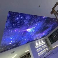 Film de plafond extensible en PVC de qualité en nuage, conception de tissu d'éclairage laminé à LED, prix fabricant pour maison et centre commercial