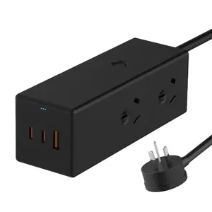 Leishen PD 35W USB-A + 2 Type-C Charge à grande vitesse Australie Standard Platooninsert Dispositif de protection contre les surcharges Prise de courant cubique