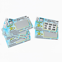 Impression personnalisée de billets de loterie en papier, cartes à gratter pour cartes à gratter et gagner