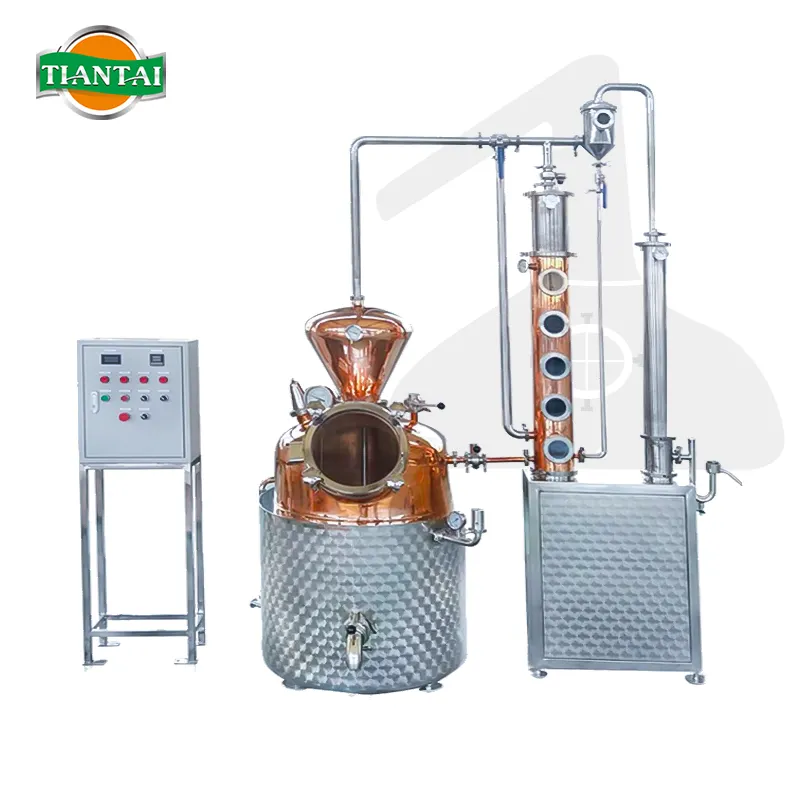 Nova máquina artesanal de destilaria moonshine cobre ainda máquina de destilação de óleo essencial