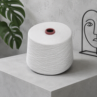 Fil 100% Polyester Écologique S-Twist pour Tissage, Tricotage, Couture, Motif Brut, Fil 40S
