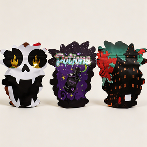 Resealable 3.5g Mylar <b>Bags</b> Die Cut Shape Exotic Thick Candy Mylar <b>Bags</b> Gravure Printed Mylar <b>Bags</b> for Cookies in Stock - Product Image 1