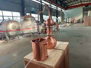 Équipement de distillateur de cuivre fait main ZJ 5L/10L/15L/20L système de brassage domestique pour boissons alcoolisées et Machines à vin - Product Image 4