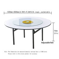 Meubles d'hôtel, tables et chaises pliantes pour restaurant, banquet, mariage, multifonctionnelles, différentes tailles, fabriquées en Chine