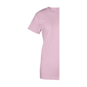T-shirt personnalisé pour femme, col rond, manches courtes, uni, respirant, écologique, en coton biologique, tissu en molleton gaufré - Product Image 6