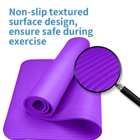 Tapis de yoga Zhensheng à résistance glissante en NBR, tapis de yoga personnalisé imprimé, ODM, tapis d'exercice antidérapant pour usage extérieur et intérieur