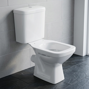 Inodoro de Cerámica de Dos Piezas de Diseño Moderno de Alta Calidad, Inodoro Cuadrado con Embalaje de Cartón - Product Image 3