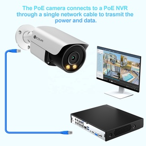 Sistema de Cámaras de Seguridad IP 4COVR de 16 Canales, 16x 12MP 6K, <span class=keywords><strong>Kit</strong></span> NVR PoE con Disco Duro de 4TB, 4K Spotlight, Color, Audio, Sirena, Vigilancia Doméstica - Product Image 4