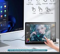 Nouvel écran tactile industriel de 14 pouces FHD 1920x1200 HDR IPS 500 Nits 100% SRGB Multi-ports pour VGA DVI Noir 3 ans de garantie
