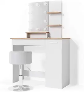 Odern-cajonera de almacenamiento de maquillaje, mueble de diseño simple con espejo para uso doméstico