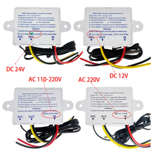 Contrôleur de température numérique 12V / 24V / 220V XH-W3001 avec capteur thermistance NTC 100K, interrupteur de refroidissement et de chauffage - Product Image 2