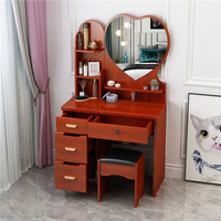 Coiffeuse moderne minimaliste compacte et multifonctionnelle pour chambre, salle de bain et salon