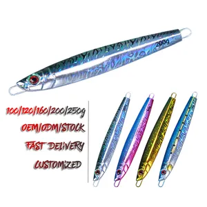 Spanish mackerel 100g/120g/160g/200g/250g saltwater Lead Vertical metal Jigs Artificial Bait Boat Fishing micro jig Lures